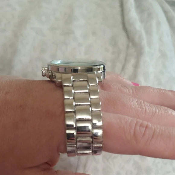 Michael Kors Silver Chronograph Watch - Picture 5 of 5